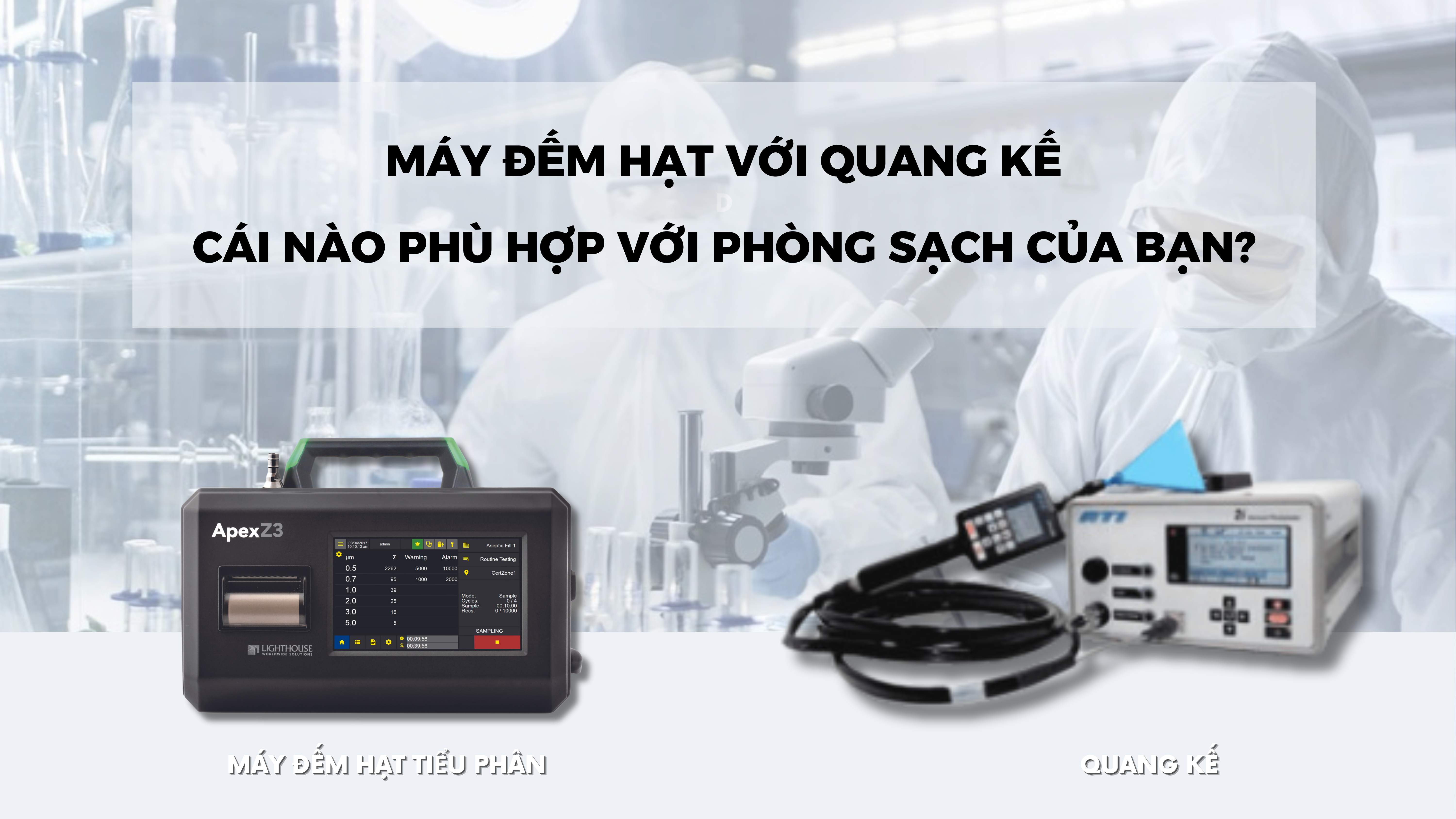 Photometer vs Particle Counter: Which Is Right For Your Cleanroom?
