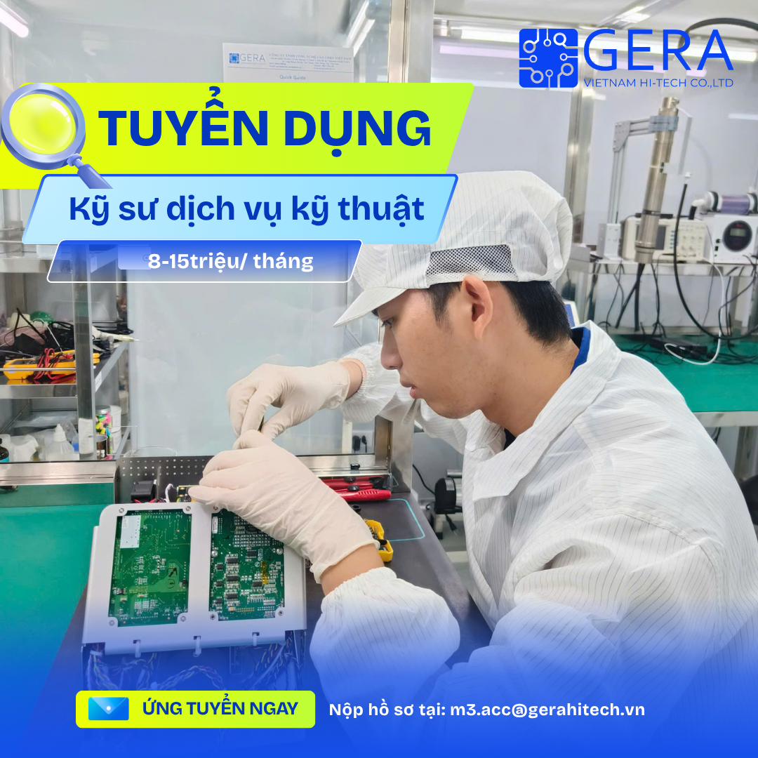TUYỂN DỤNG KỸ SƯ DỊCH VỤ KỸ THUẬT